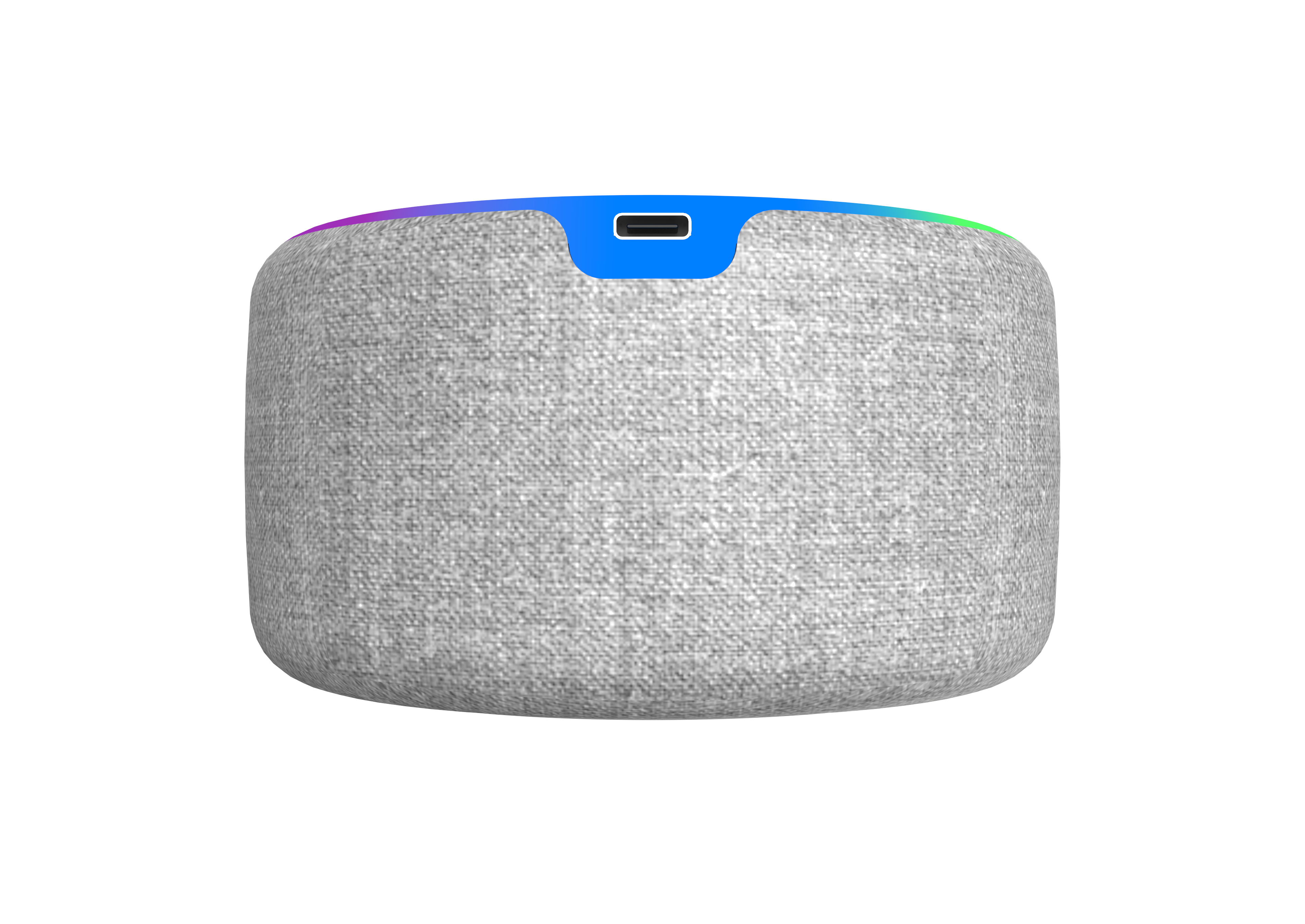 LZEL SonicGlow Horizon  Wake Multifunctional Speaker – Alarm Clock & Wireless Charging Dock | Bamboo/Gray