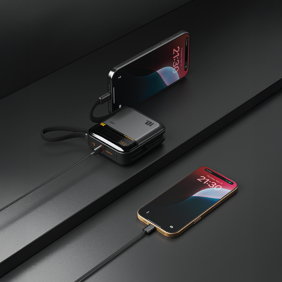 LZEL ZenoFlex Charge+ Mini 10000mAh PD Power Bank | Gray