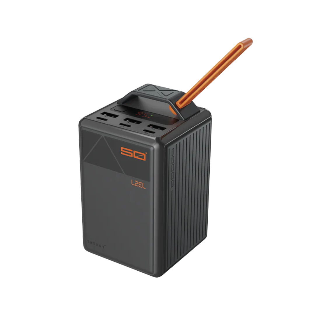 LZEL Zenoflex Ultra Surge 50000mAh PD Power Bank | PD3.0 & QC3.0 | 100W Max | Triple Type-C + Triple USB-A | Black