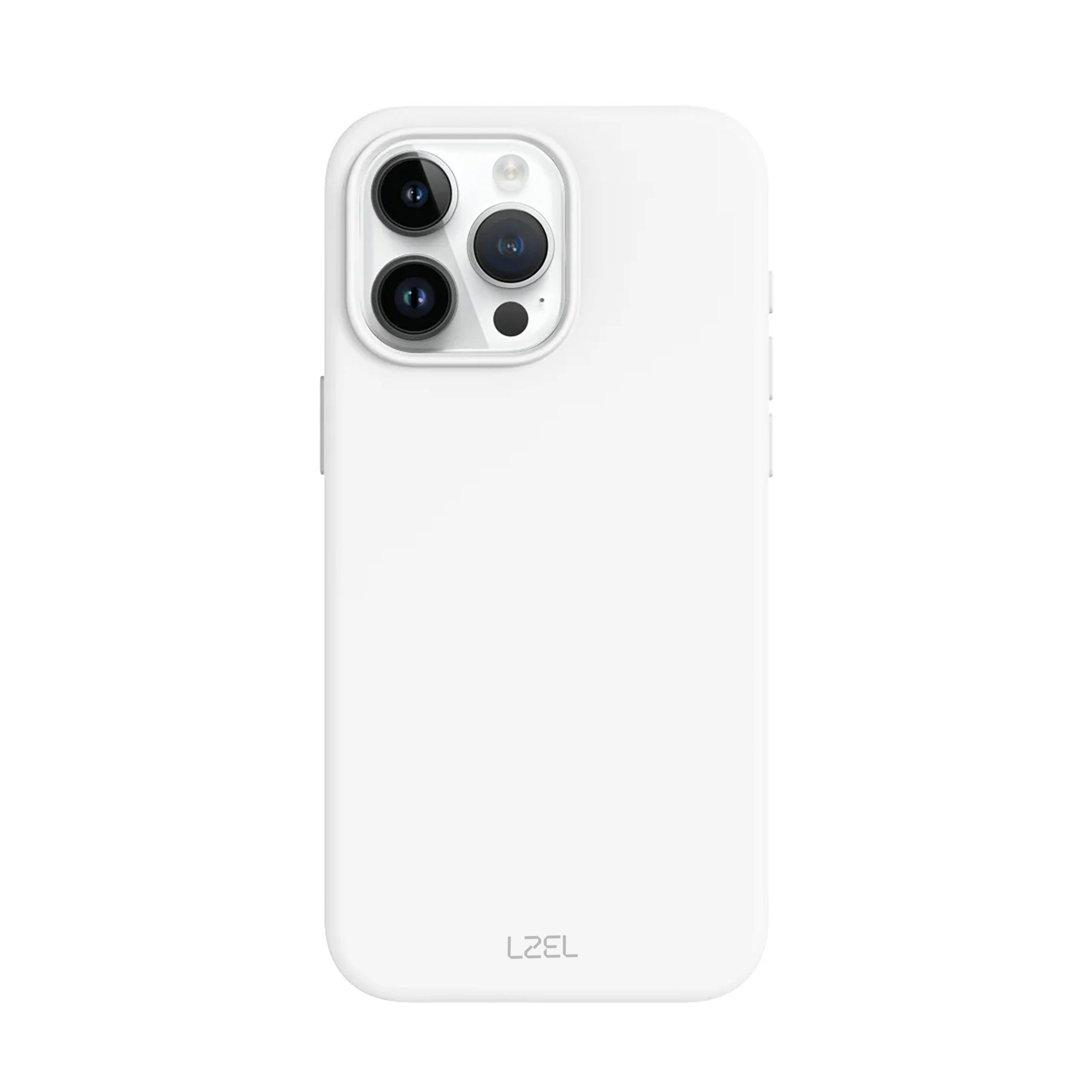 LZEL iPhone 16 Pro MagLeather Case | Light Gray