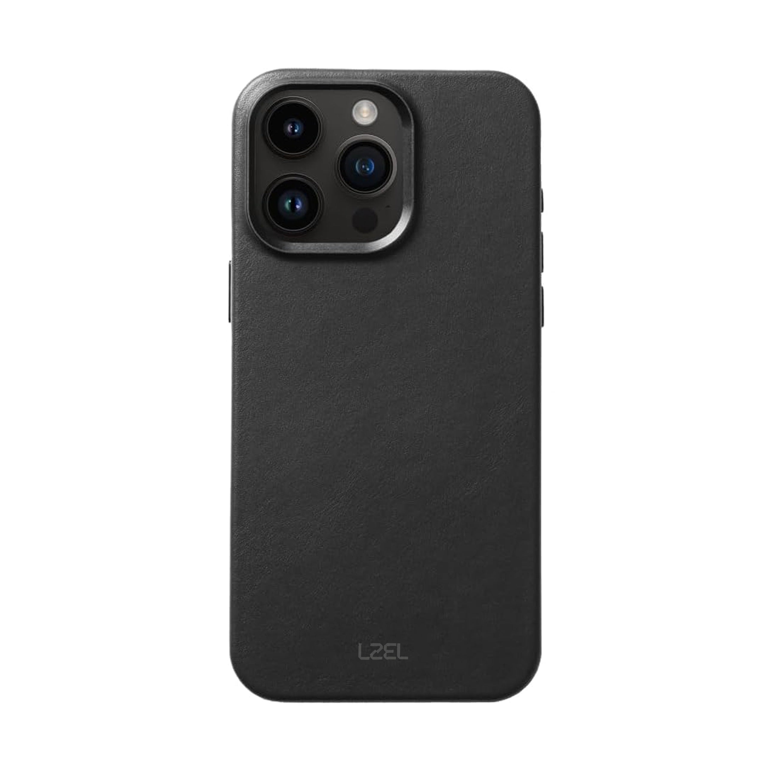 LZEL iPhone 16 Pro Mag Leather Elite Case | Black