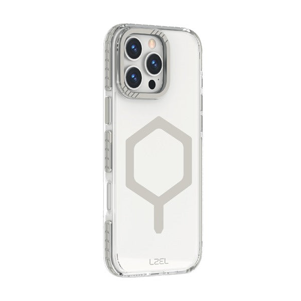LZEL iPhone 16 Pro Mag Hexa Shield Case |Smoke