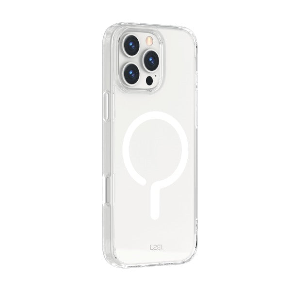 LZEL iPhone 16 Pro Max Mag Clear Fusion With New MagSafe |White