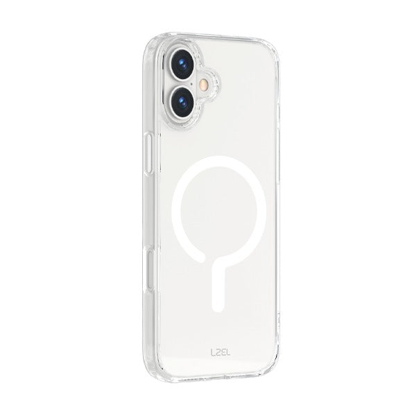 LZEL iPhone 16 Mag Clear Fusion With New MagSafe |White