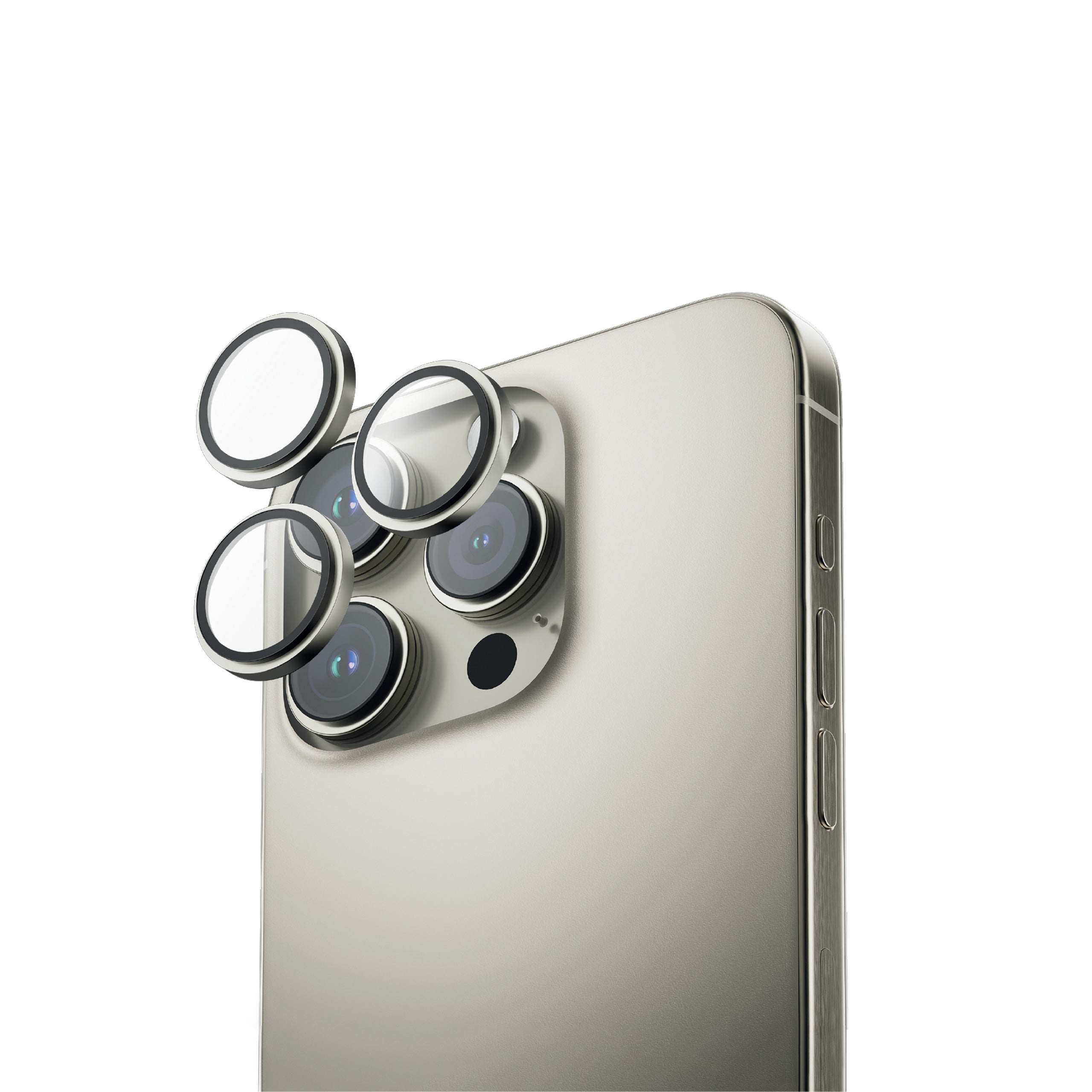 LZEL iPhone 16 Pro/16 Pro Max Crystal Shield | Natural Titanium