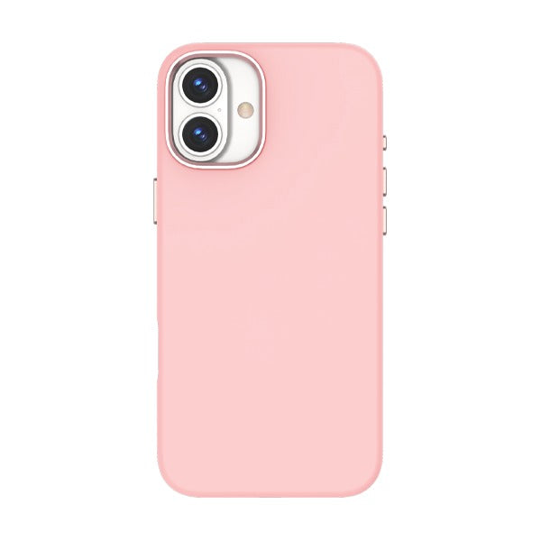 غطاء سيليكون LZEL PrimeShield لجهاز iPhone 16 | وردي فاتح 