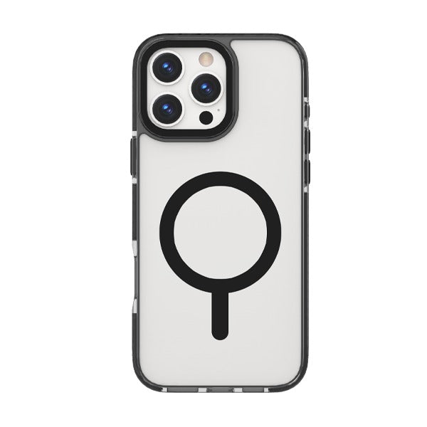 LZEL iPhone 16 Pro Armor Clear Case With MagSafe | Black