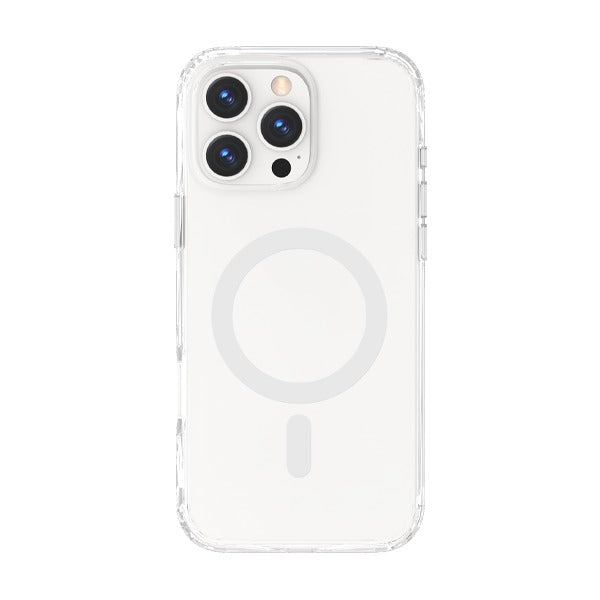 LZEL iPhone 16 Pro Armor Clear Case With MagSafe | Silver