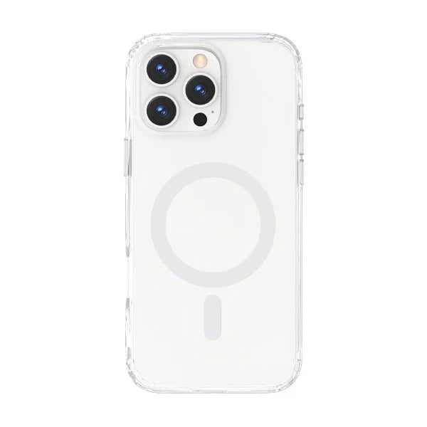 غطاء حماية شفاف لهاتف iPhone 16 Pro Max من LZEL | أبيض 