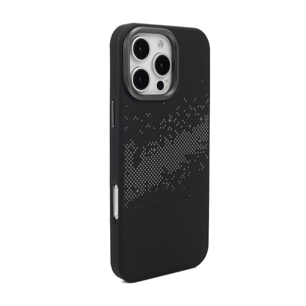 LZEL iPhone 16 Pro Max MagKevlar Armor Case With MagSafe | Gray/Black