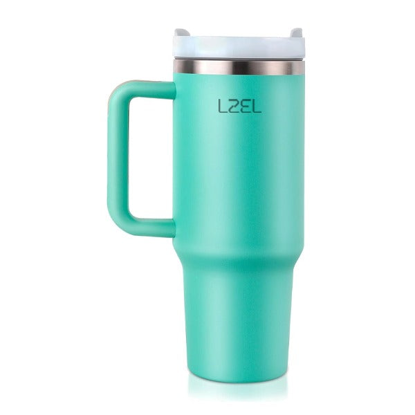 LZEL Tumbler With Handle 800ML Aqua Pure Vacuum Insulated | Eucalyptus