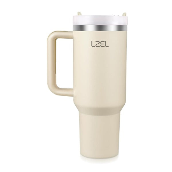 LZEL Tumbler With Handle 800ML Aqua Pure Vacuum Insulated | Rose Quartz