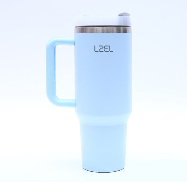 LZEL Tumbler With Handle 1100ML Aqua Pure Vacuum Insulated | Lake Blue
