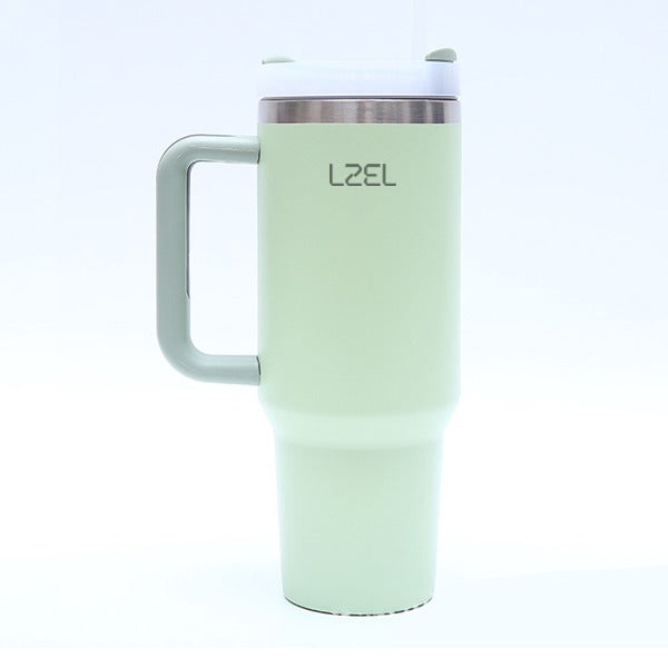LZEL Tumbler With Handle 800ML Aqua Pure Vacuum Insulated | Bay Leaves