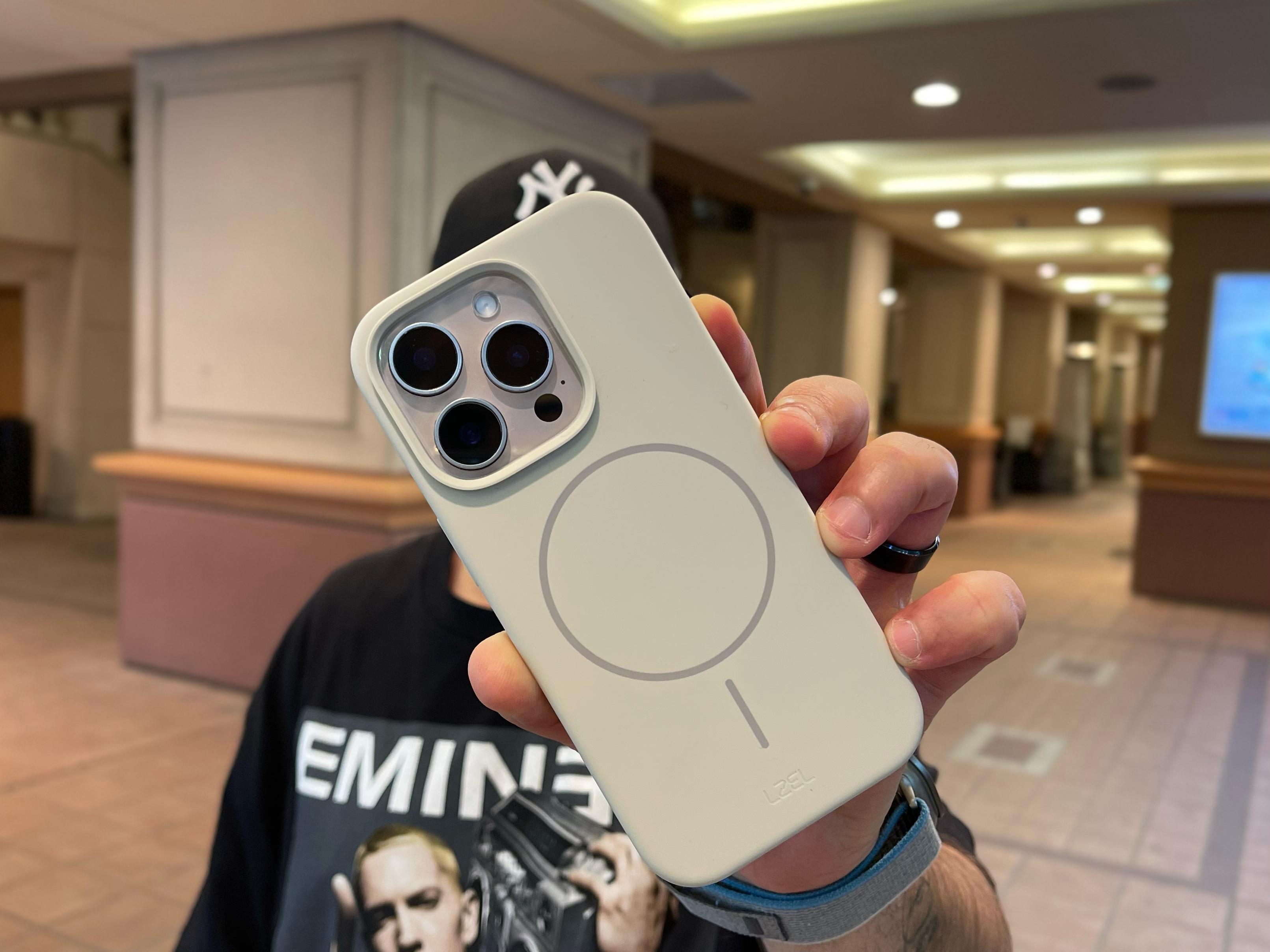 LZEL PrimeMag iPhone 16 Pro Liquid Silicone Case With MagSafe | Summit Stone