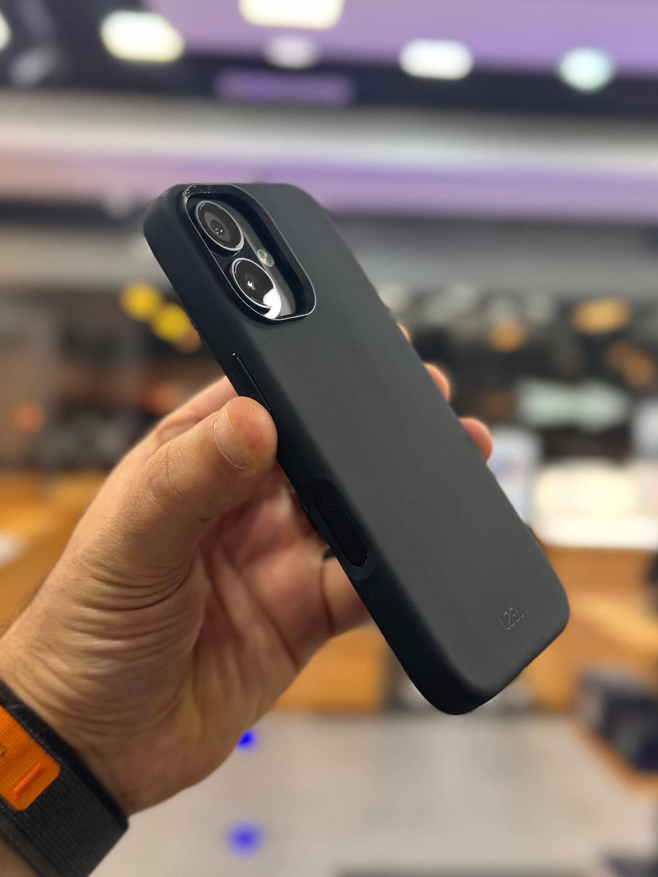 LZEL iPhone 16 Prime shield Silicone Case | Black