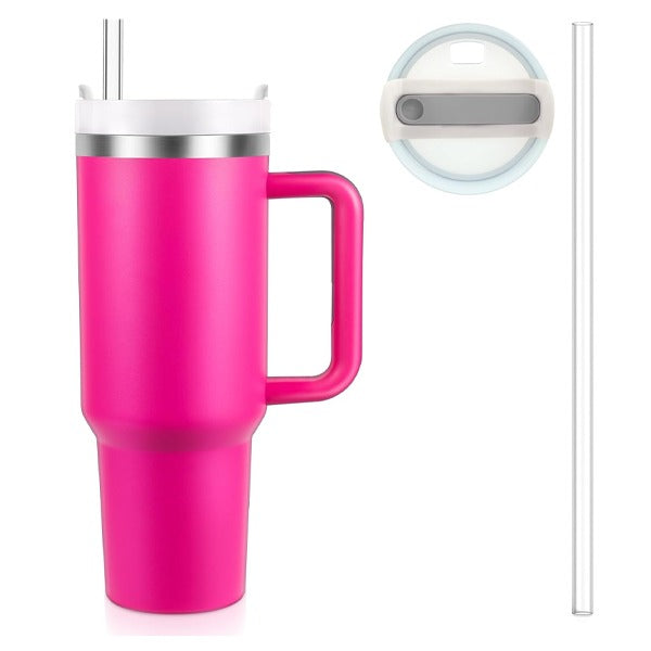 LZEL Tumbler With Handle 800ML Aqua Pure Vacuum Insulated | Barbie Pink