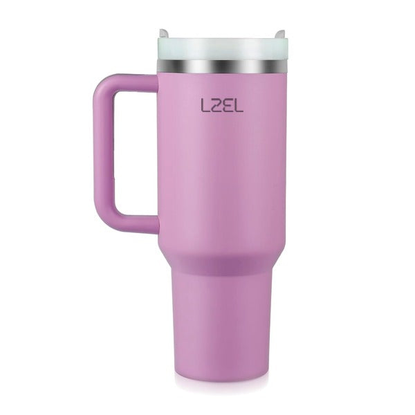 LZEL Tumbler With Handle 800ML Aqua Pure Vacuum Insulated | Light Purple