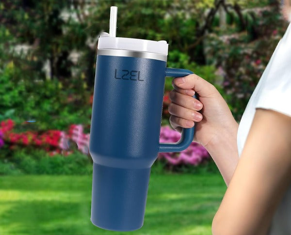 Buy LZEL 800ML Aqua Pure Vacuum Insulated Tumbler with Handle – Lzel