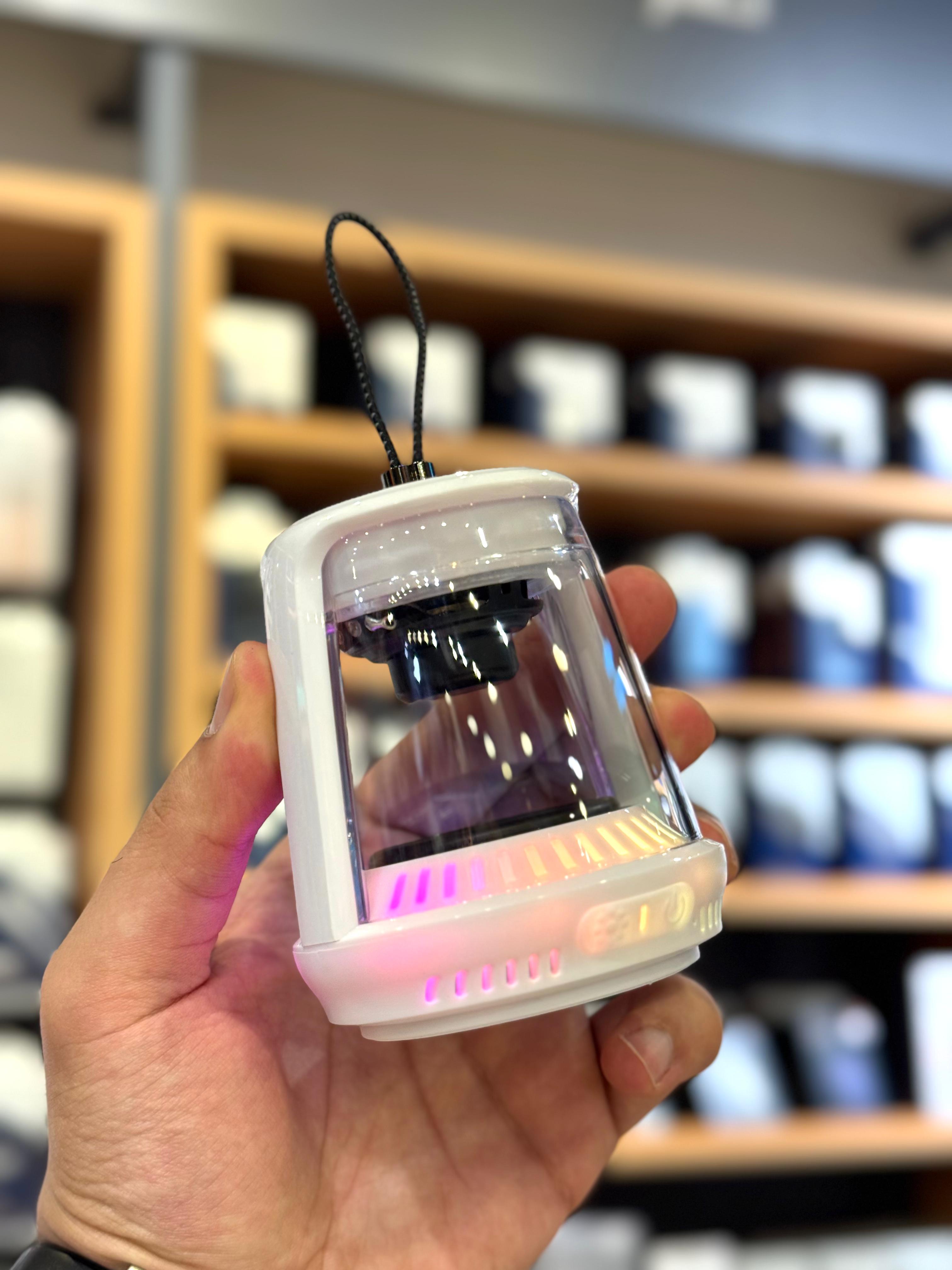 LZEL Aquilasonus Lamp Compact Waterproof Bluetooth Speaker With Dynamic RGB Lights | White