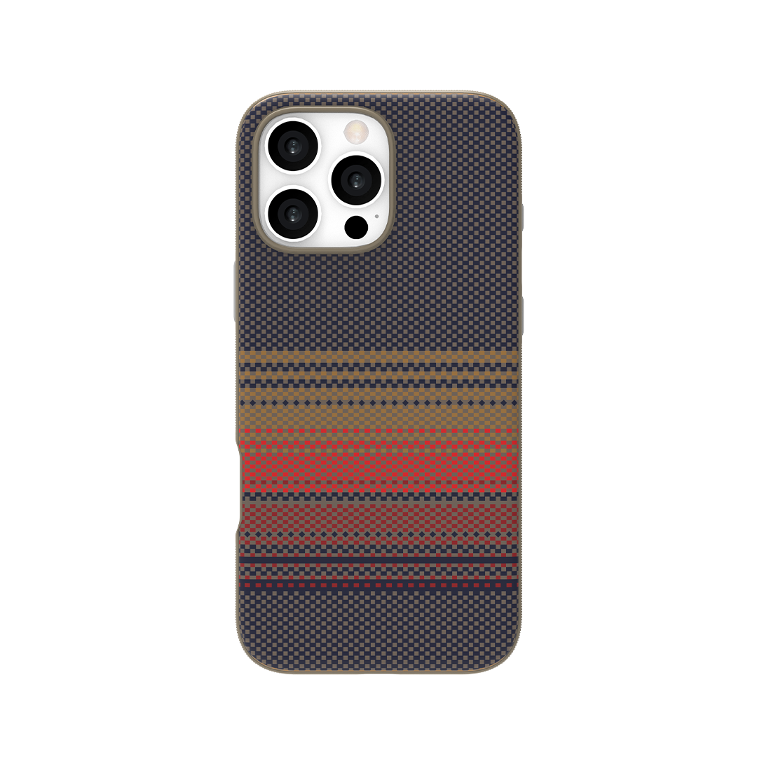 LZEL MagCarbon Splice Case for iPhone 16 Pro Max | Mix Brown