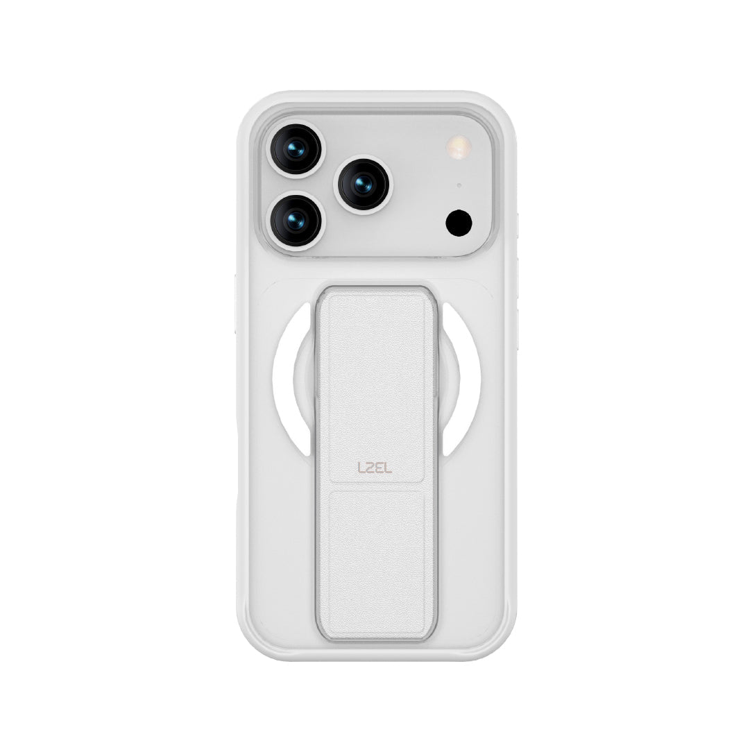 LZEL Magsynto Strap Case for iPhone 17 Pro | White