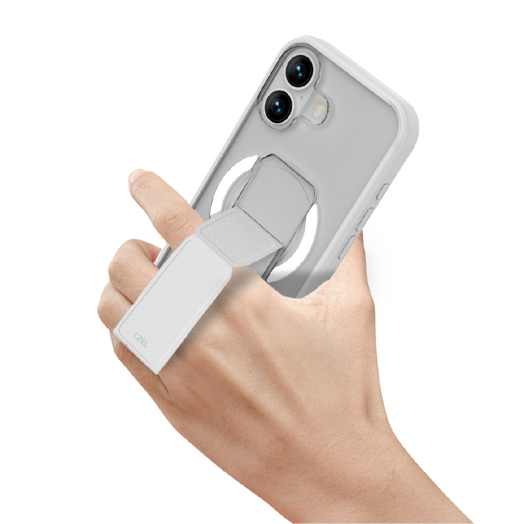 كڤر حماية LZEL Magsynto Strap لهاتف iPhone 17 | أبيض