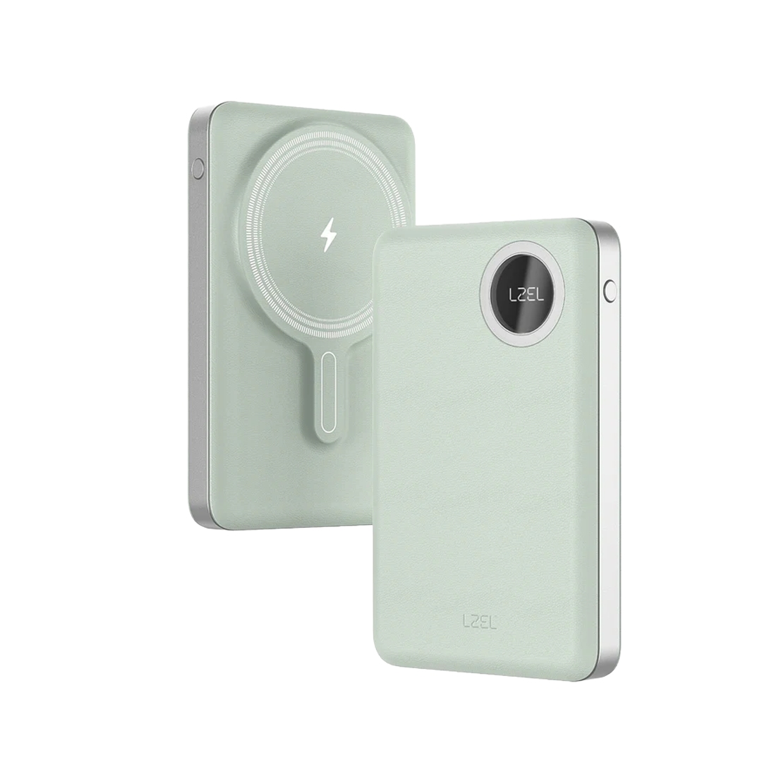 LZEL Novus MagPower 10,000mAh PD MagSafe Power Bank 20W USB-C | Light Green