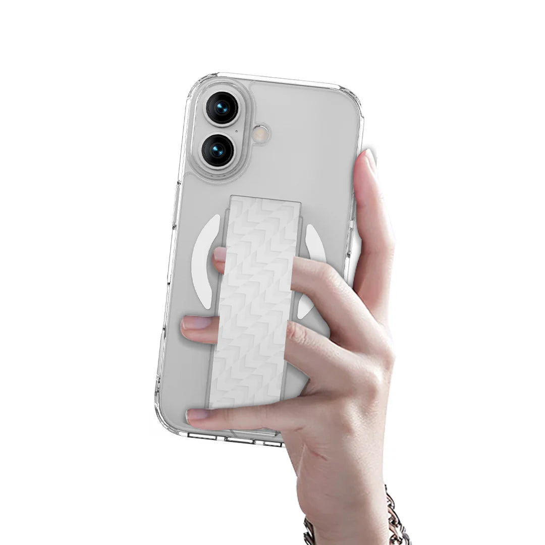 LZEL MagNexa Grip MagSafe Case for iPhone 17 | White