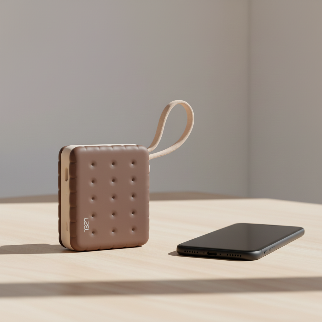 LZEL ZenoFlex MaxLux Mini 10000mAh PD Power Bank – 20W Output / 18W Input (15W Wireless) | Coffee