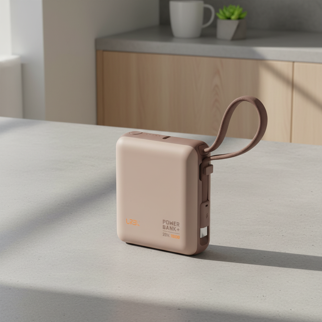 LZEL ZenoFlex Volt Mini 10000mAh PD Power Bank – 20W Output / 18W Input | Mocha