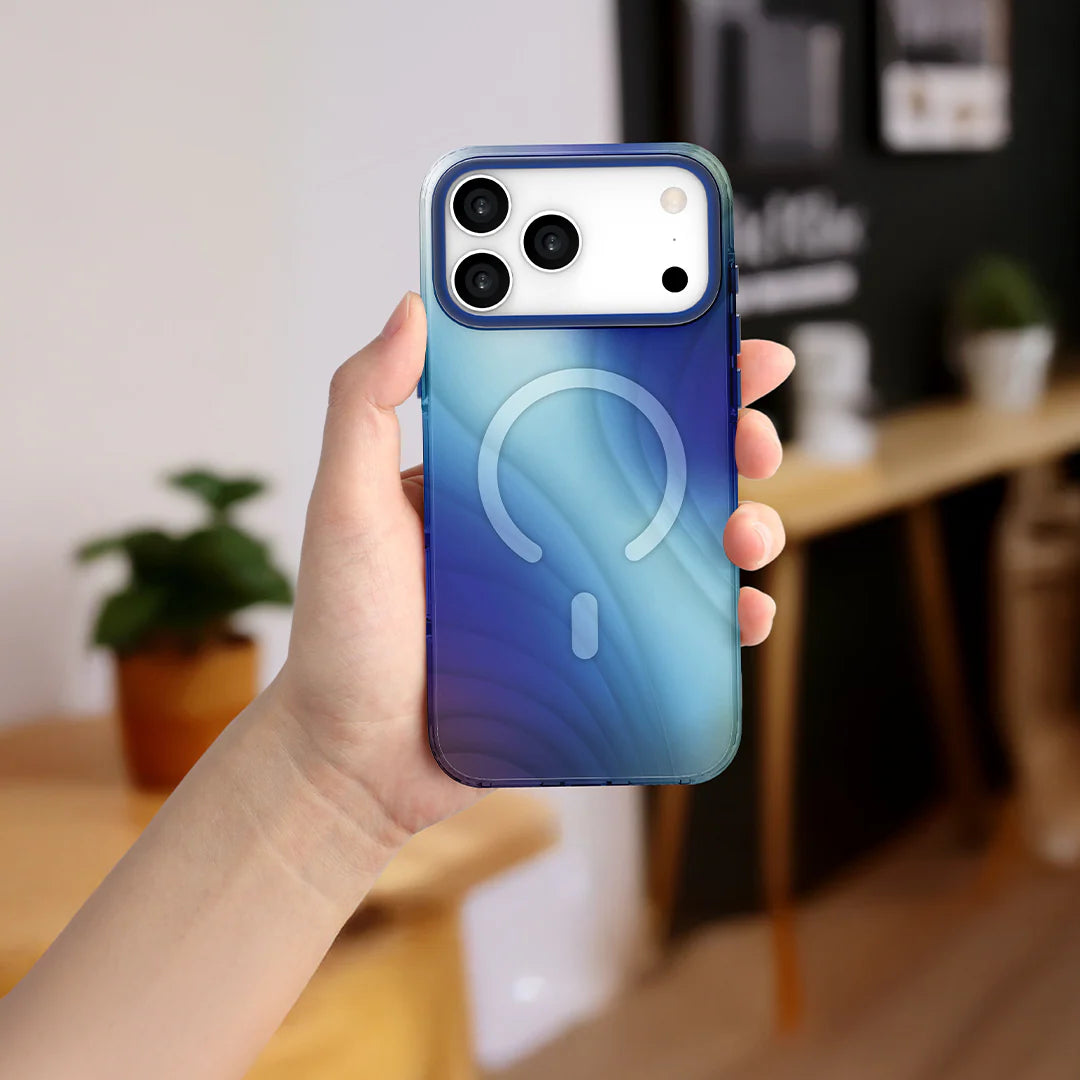 LZEL MagFluxo Craft MagSafe Case for iPhone 17 Pro | Blue