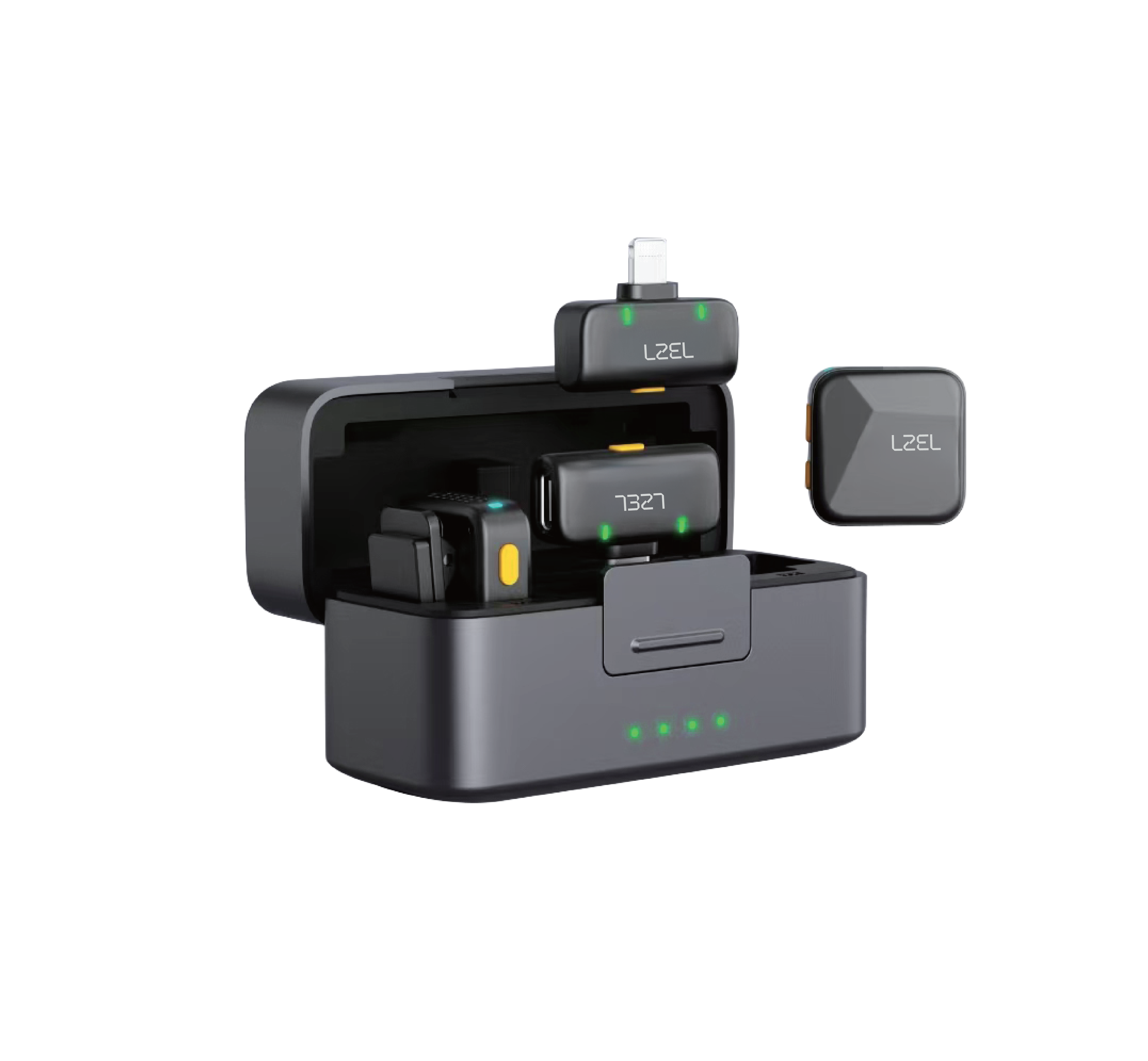 LZEL 2.4 GHz Wireless Microphone – Portable, Clear Audio, Noise Reduction, Mono/Stereo