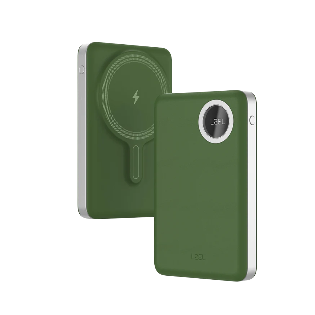 LZEL Novus MagPower 10,000mAh PD MagSafe Power Bank 20W USB-C | Green