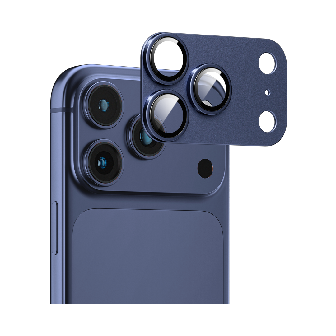 Lzel Metal Tempered Glass Camera For Iphone 17 Pro | Blue