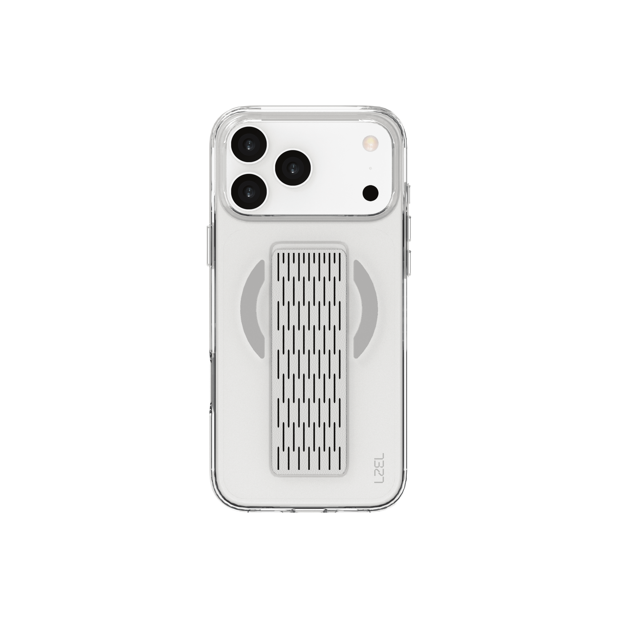 LZEL Clearmag Kickstand Clear Strap Magsafe With Enhanced Edge Protection Case For iPhone 17 Pro