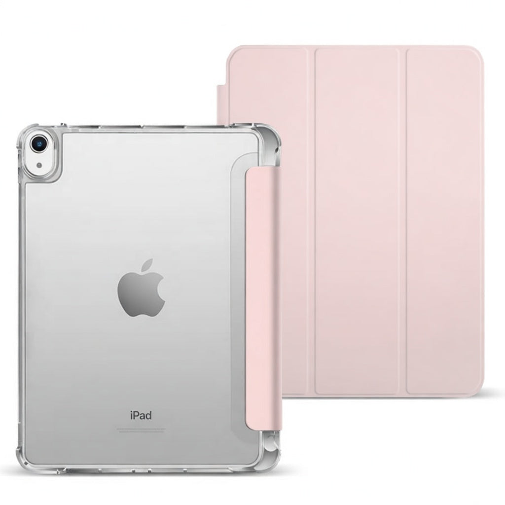 LZEL Imperium Trifolio Smart Folio Case for iPad 10.9" / 11" (A16-2025) – Transparent Back | Baby Pink