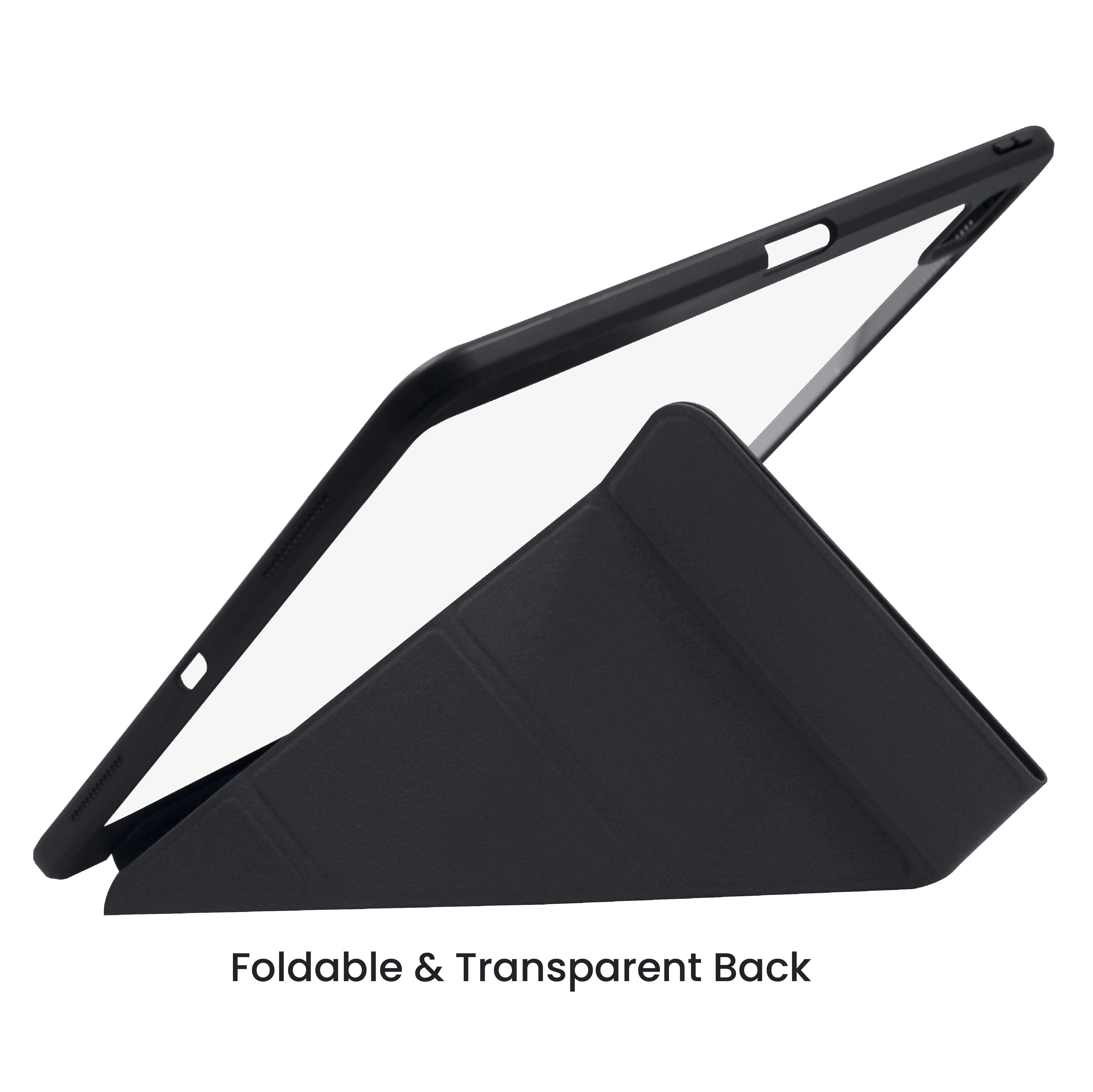 LZEL iPad Pro 13" Leather Smart Imperium Folio Series Case | Black