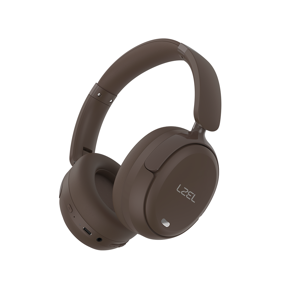 LZEL Sonique Pulse Wireless Stereo Headphones | Dark Brown