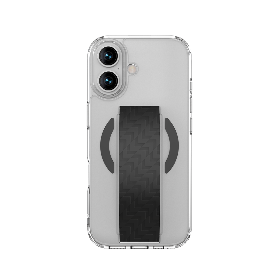 LZEL Magnexa Grip Case for iPhone 17 | Black