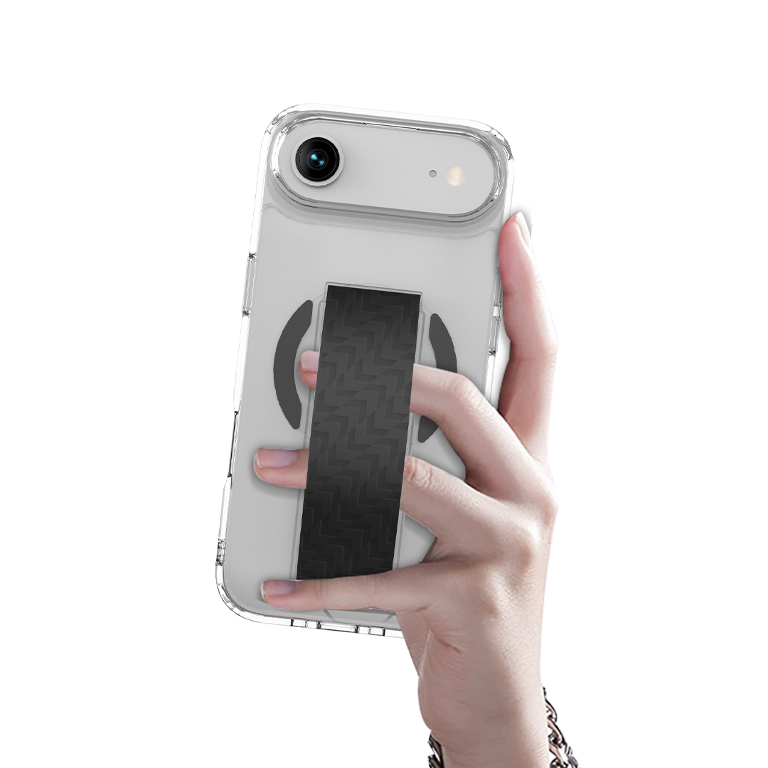 كڤر حماية LZEL MagNexa Grip MagSafe لهاتف iPhone Air | أسود