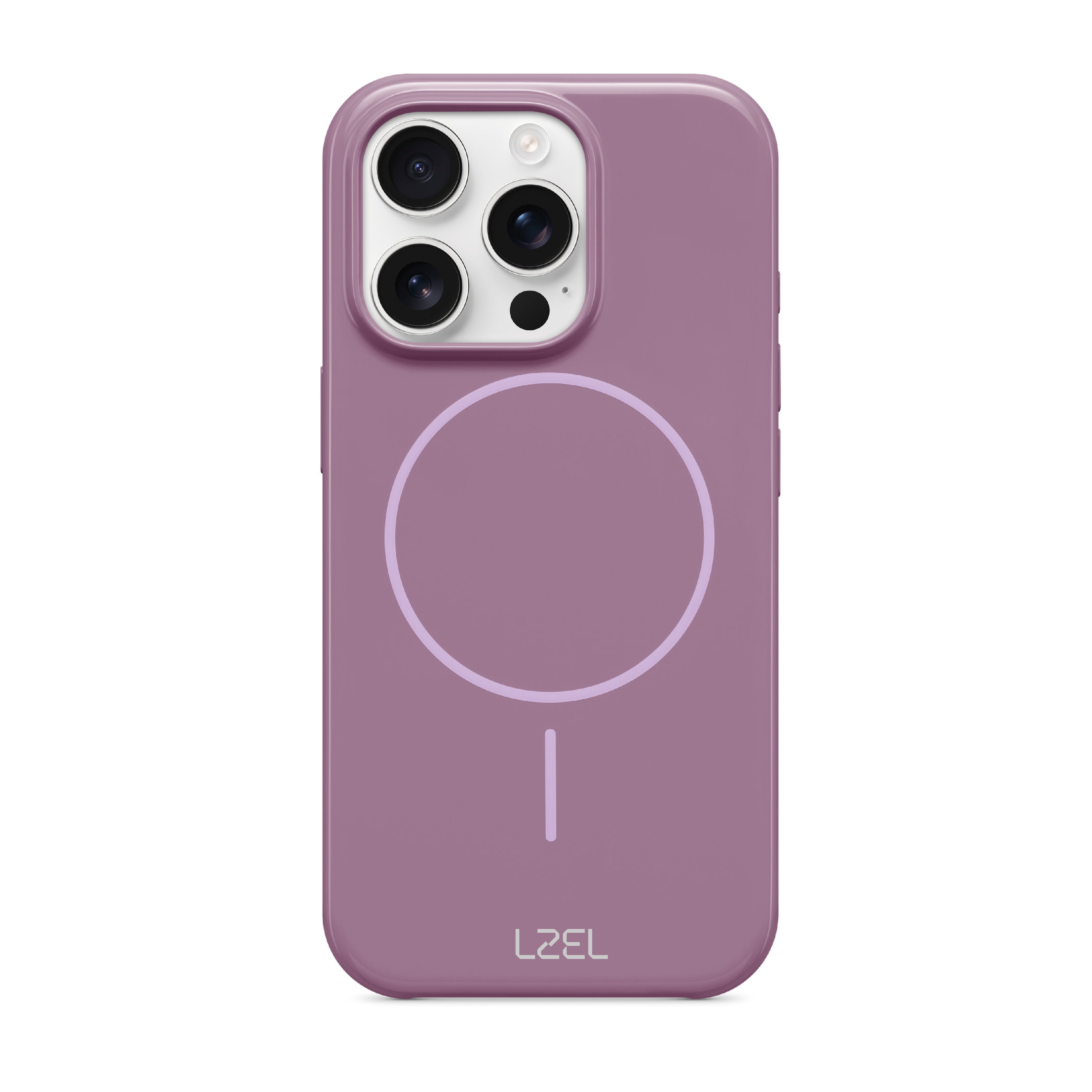 LZEL PrimeMag iPhone 16 Pro Liquid Silicone Case With MagSafe |Sunset Purple