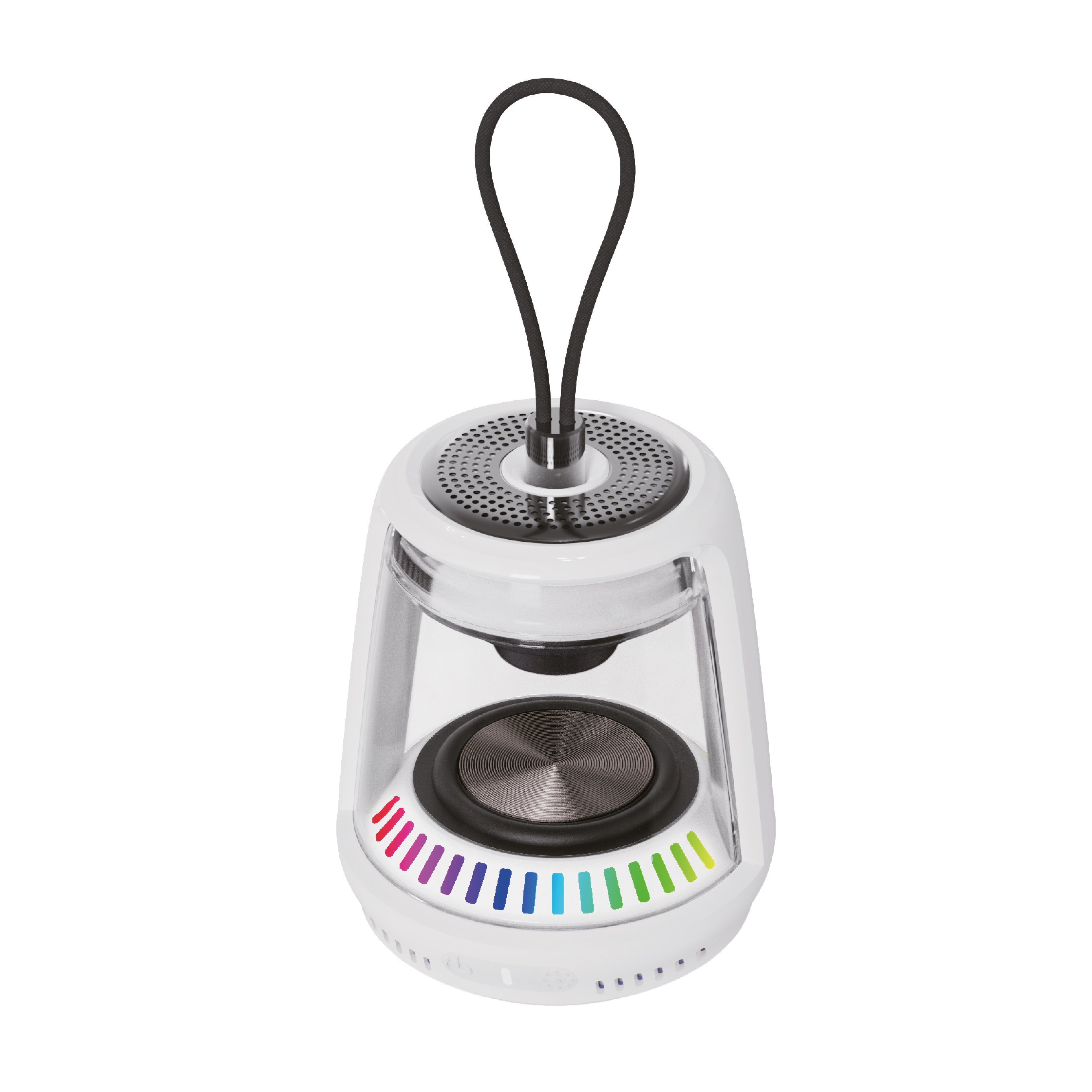 LZEL Aquilasonus Lamp Compact Waterproof Bluetooth Speaker With Dynamic RGB Lights Purple