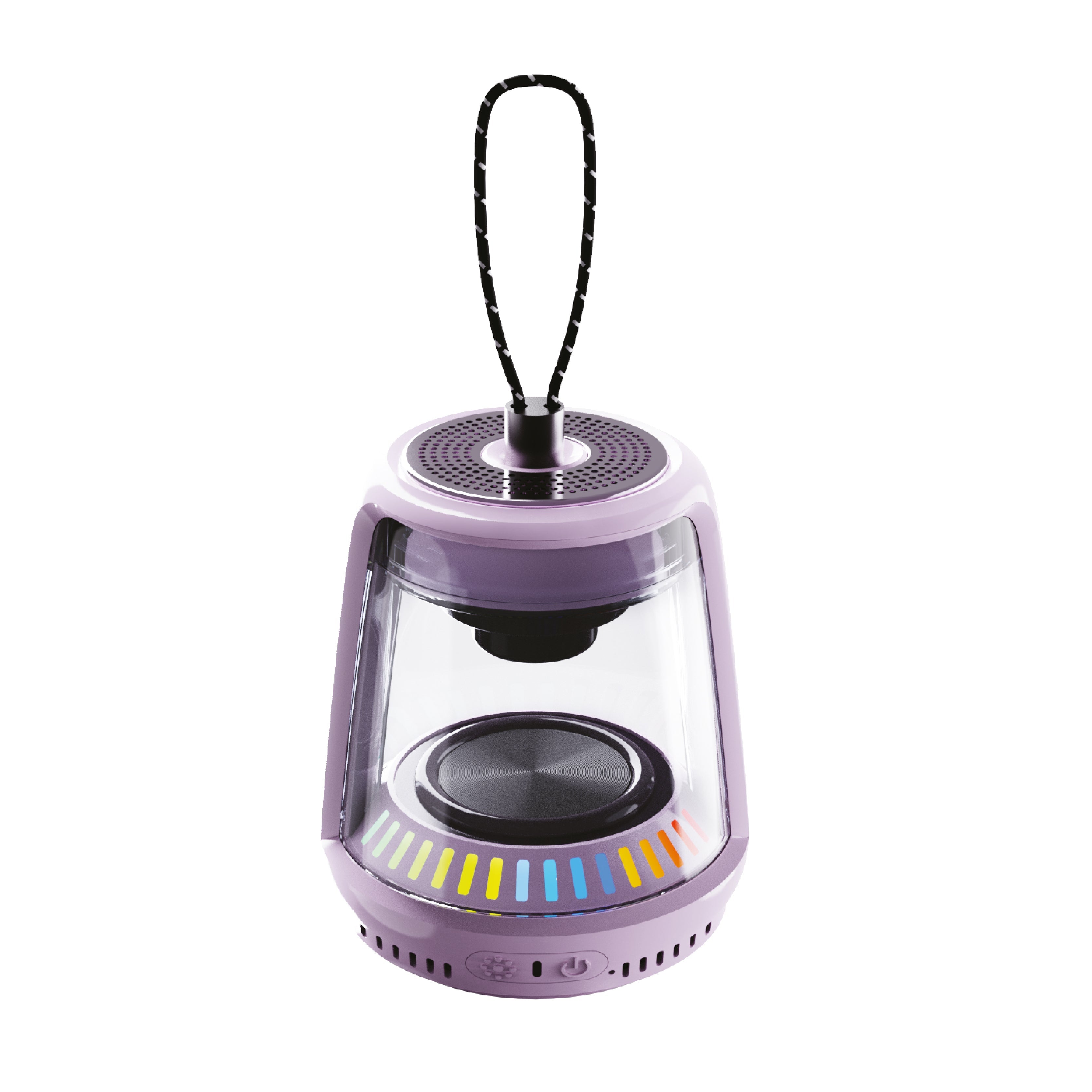 LZEL Aquilasonus Lamp Compact Waterproof Bluetooth Speaker With Dynamic RGB Lights | Purple