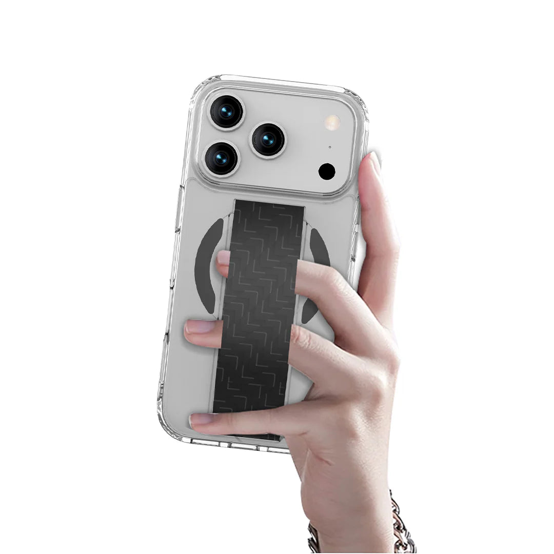 LZEL Magnexa Grip Case for iPhone 17 Pro Max | Black