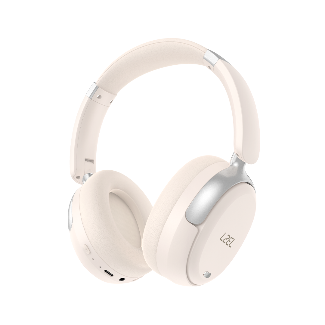 LZEL Sonique Pulse Wireless Stereo Headphones | White