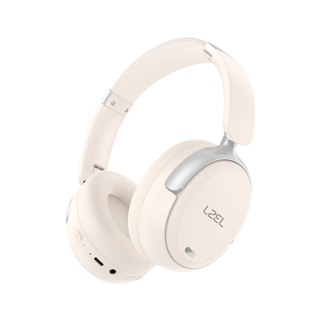 LZEL Sonique Pulse Wireless Stereo Headphones | White