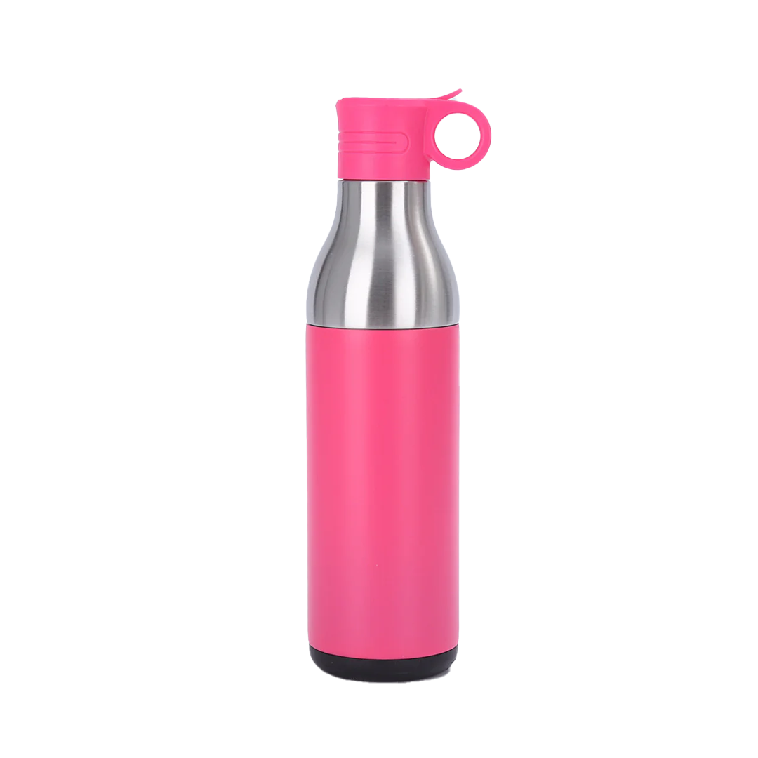 LZEL Natura Elva Vacuum Bottle Dual 400 mL + 400 mL | Hot Pink Aluminum