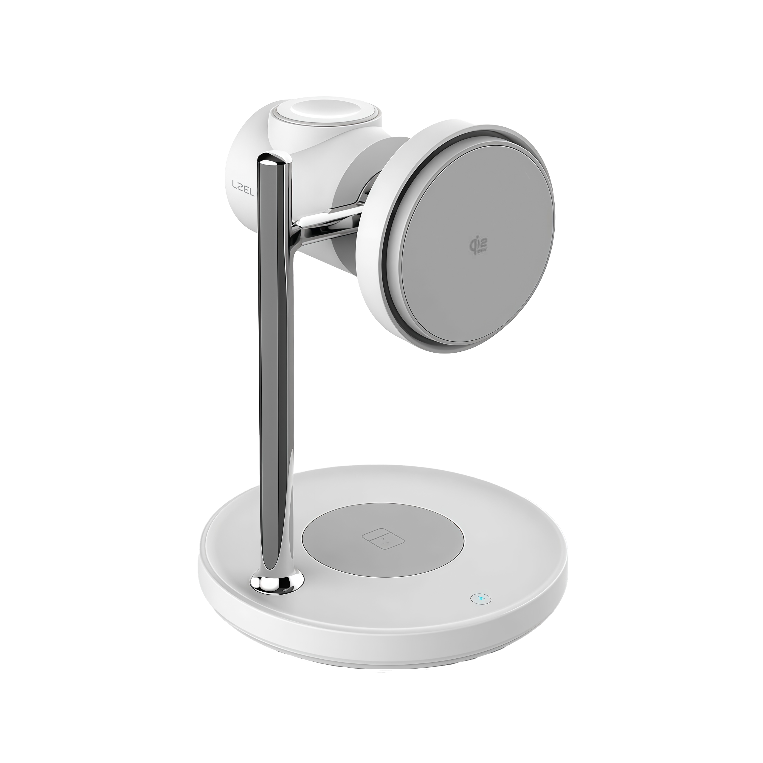 LZEL FlexDock Series 3-in-1 Magnetic Desktop Wireless Charger | White