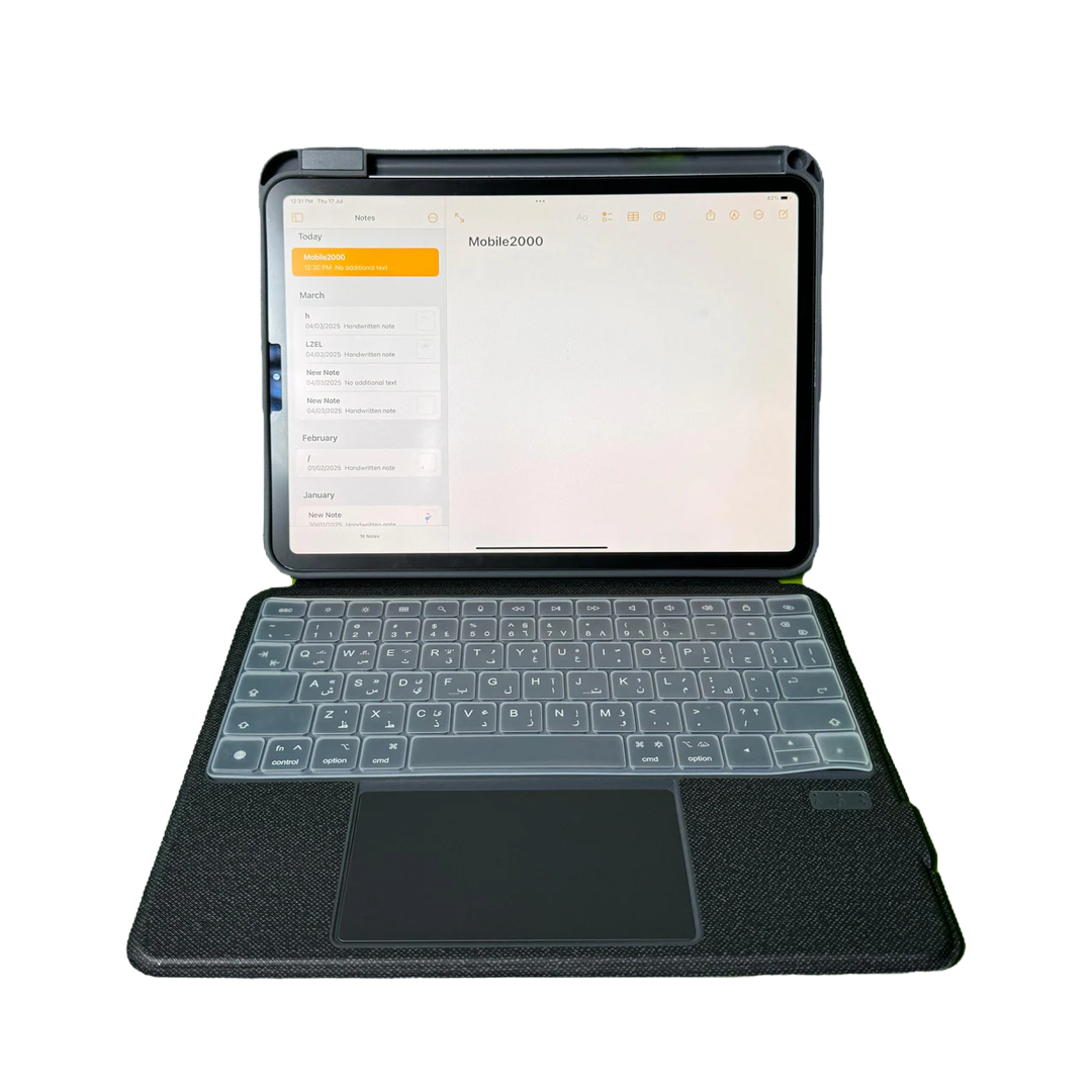 LZEL ZenKey Neura Series Smart Keyboard Case for iPad 10.9” & 11” (A16) 2025 | Black